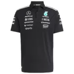 Mercedes AMG Petronas Black F1 Team Polo 2025 - minejerseys