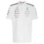 Mercedes AMG Petronas White F1 Team Polo 2025 - minejerseys