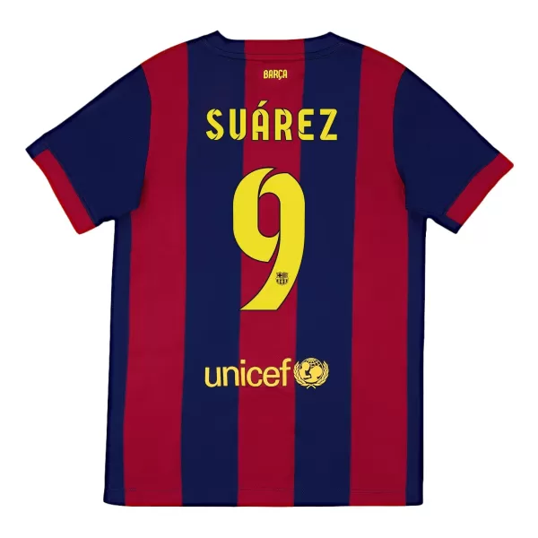 SUÁREZ #9 Retro Barcelona Home Jersey 2014/15 - minejerseys