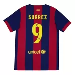 SUÁREZ #9 Retro Barcelona Home Jersey 2014/15 - minejerseys