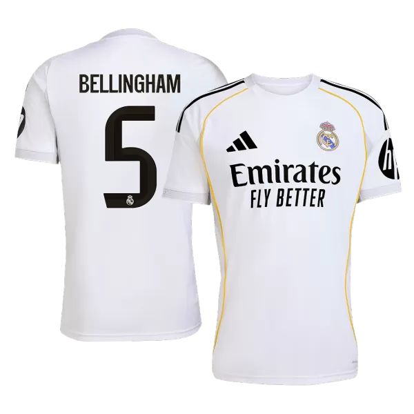 BELLINGHAM #5 Real Madrid Home Jersey 2025/26 - minejerseys
