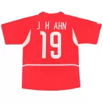 J H AHN #19 Retro South Korea Home Jersey 2002 - minejerseys