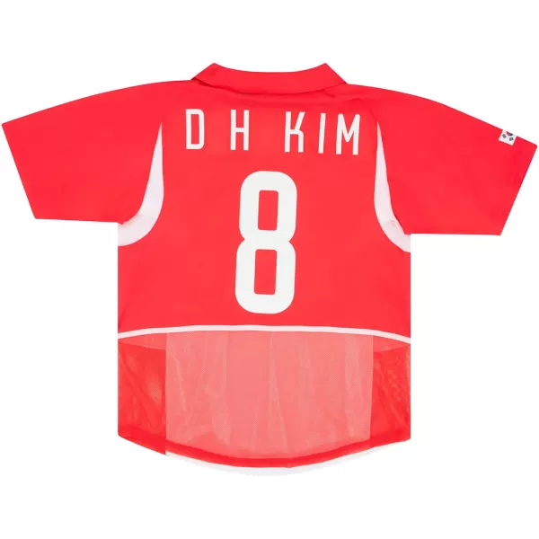 D H KIM #8 Retro South Korea Home Jersey 2002 - minejerseys