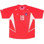 J H AHN #19 Retro South Korea Home Jersey 2002 - minejerseys