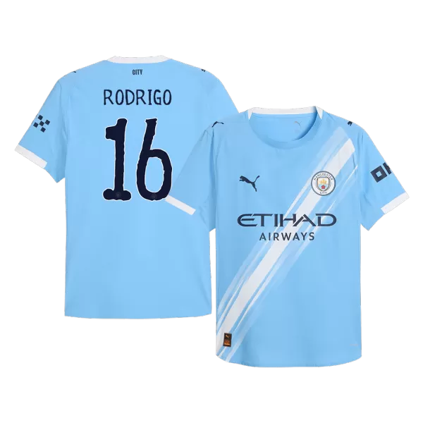 RODRIGO #16 Manchester City Home Match Jersey Player Version 2025/26 - Club World Cup - minejerseys