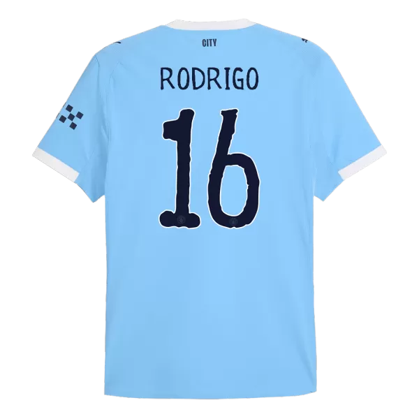 RODRIGO #16 Manchester City Home Match Jersey Player Version 2025/26 - Club World Cup - minejerseys