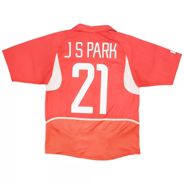 J S PARK #21 Retro South Korea Home Jersey 2002 - minejerseys
