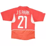 J S PARK #21 Retro South Korea Home Jersey 2002 - minejerseys