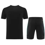 Customize Team Jersey Kit(Shirt+Short) Black& Blue AD02 - minejerseys
