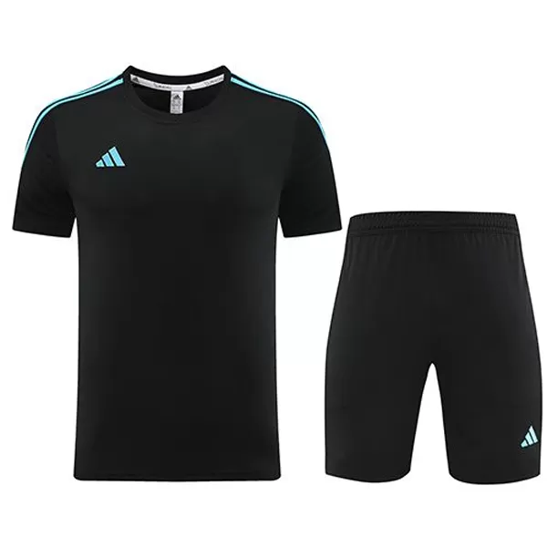 Customize Team Jersey Kit(Shirt+Short) Black& Blue AD02 - minejerseys
