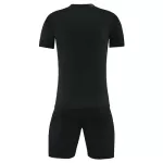 Customize Team Soccer Jersey Kit (Shirt+Short) Black - 720 - minejerseys