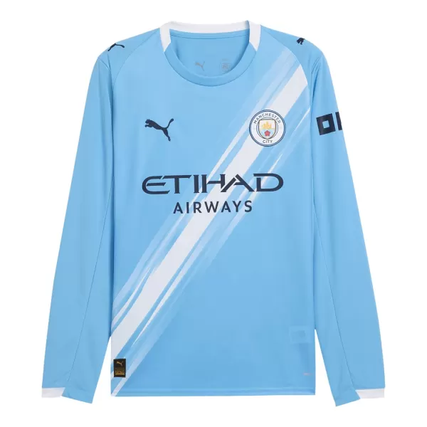 Manchester City Home Long Sleeve Jersey 2025/26 - minejerseys