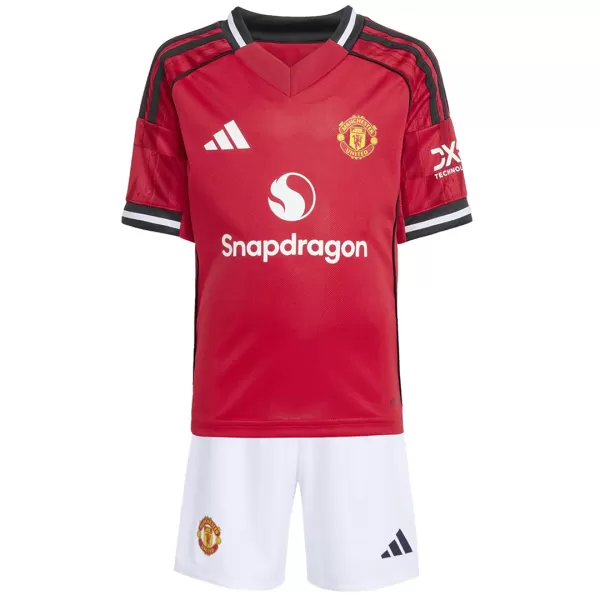 Kids Manchester United Home Jersey Kit 2025/26 - minejerseys