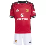 Kids Manchester United Home Jersey Kit 2025/26 - minejerseys