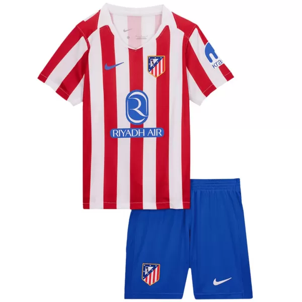 Kids Atletico Madrid Home Jersey Kit 2025/26 - minejerseys