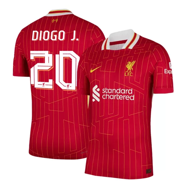 DIOGO J. #20 Liverpool Home Match Jersey Player Version - UCL - minejerseys