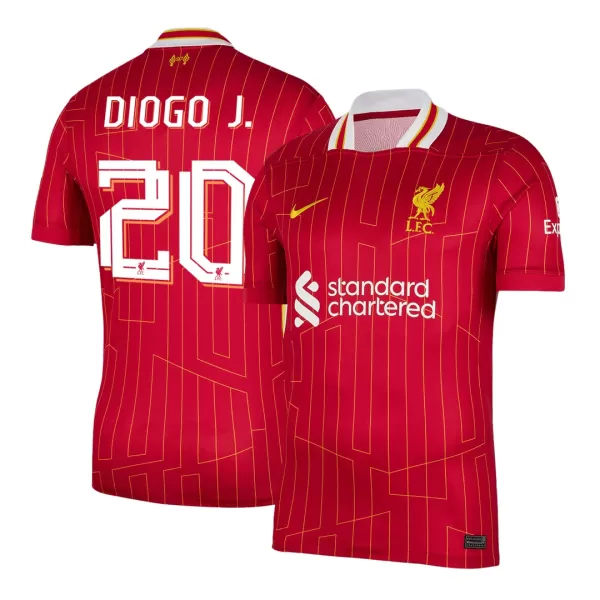 DIOGO J. #20 Liverpool Home Jersey - UCL - minejerseys