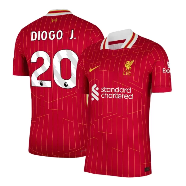 DIOGO J. #20 Liverpool Home Match Jersey Player Version - minejerseys