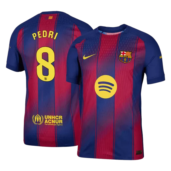 PEDRI #8 Barcelona Home Match Jersey Player Version 2025/26 - minejerseys