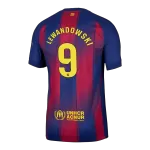 LEWANDOWSKI #9 Barcelona Home Match Jersey Player Version 2025/26 - minejerseys
