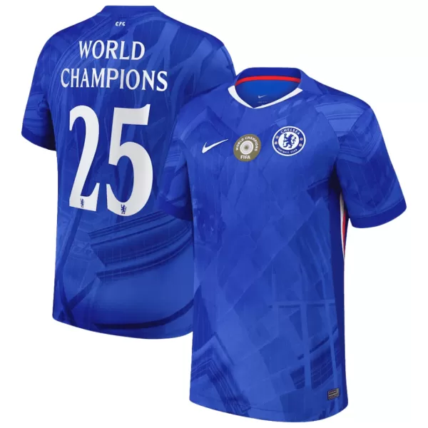 WORLD CHAMPIONS #25 Chelsea Home Jersey 2025/26 - World Champion Badge - minejerseys