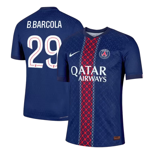 B.BARCOLA #29 PSG Home Match Jersey Player Version 2025/26 - minejerseys