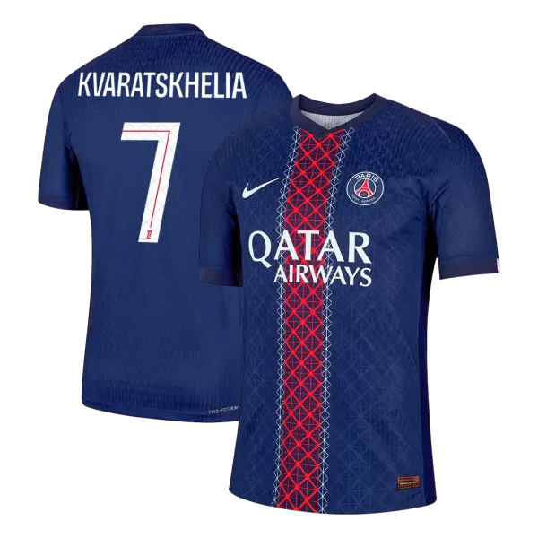 KVARATSKHELIA #7 PSG Home Match Jersey Player Version 2025/26 - minejerseys
