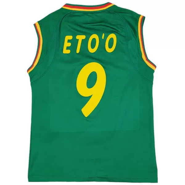 ETO'O #9 Retro Cameroon Home Jersey 2002 - minejerseys