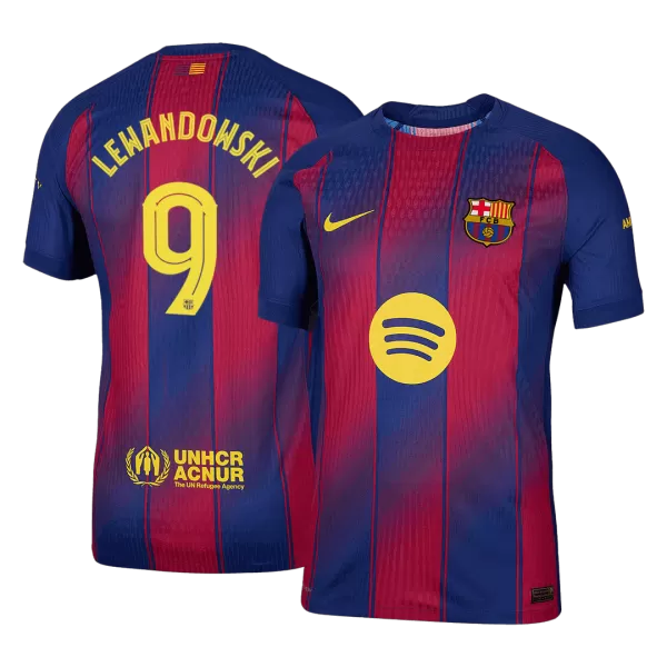 LEWANDOWSKI #9 Barcelona Home Match Jersey Player Version 2025/26 - UCL - minejerseys