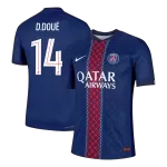 D.DOUÉ #14 PSG Home Match Jersey Player Version 2025/26 - minejerseys