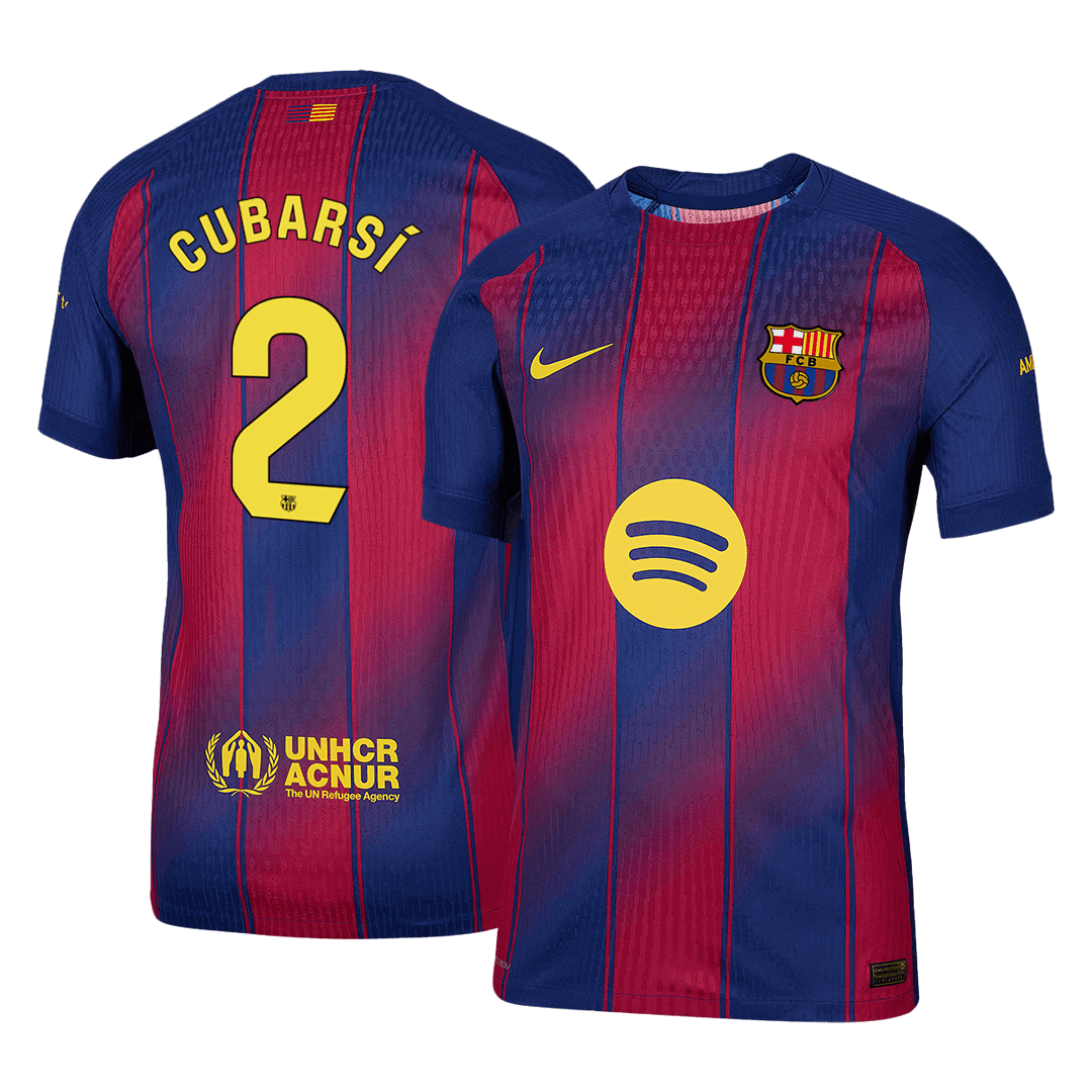 CUBARSÍ #2 Barcelona Home Match Jersey Player Version 2025/26 CUBARSÍ #2 Barcelona Home Match Jersey Player Version 2025/26