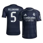 BELLINGHAM #5 Real Madrid Away Match Jersey Player Version 2025/26 - minejerseys