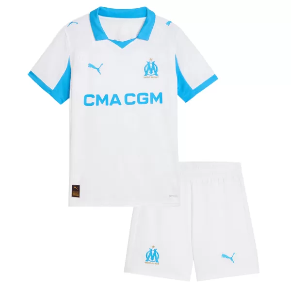 Kids Marseille Home Jersey Kit 2025/26 - minejerseys