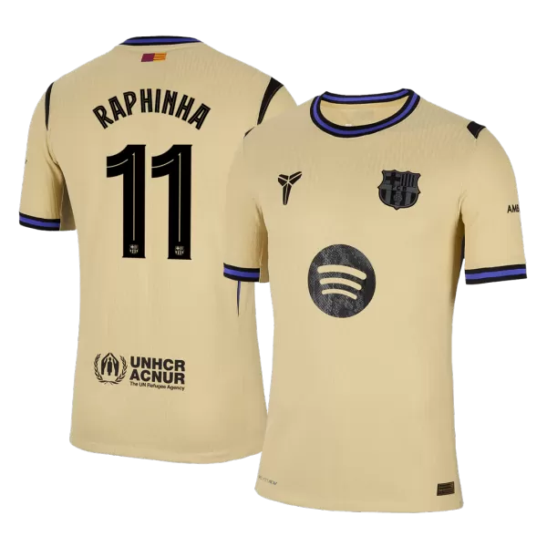 RAPHINHA #11 Barcelona Away Match Jersey Player Version 2025/26 - UCL - minejerseys