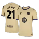 F.DE JONG #21 Barcelona Away Match Jersey Player Version 2025/26 - UCL - minejerseys