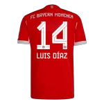 LUIS DÍAZ #14 Bayern Munich Home Match Jersey Player Version 2025/26 - minejerseys