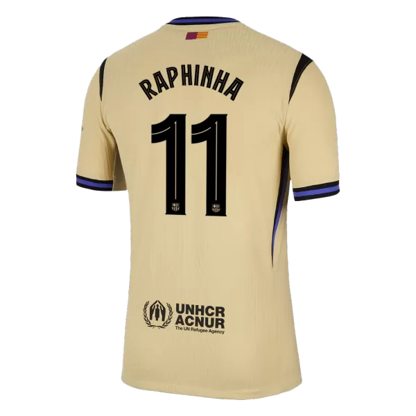 RAPHINHA #11 Barcelona Away Match Jersey Player Version 2025/26 - UCL - minejerseys