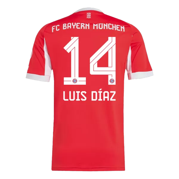 LUIS DÍAZ #14 Bayern Munich Home Jersey 2025/26 - minejerseys