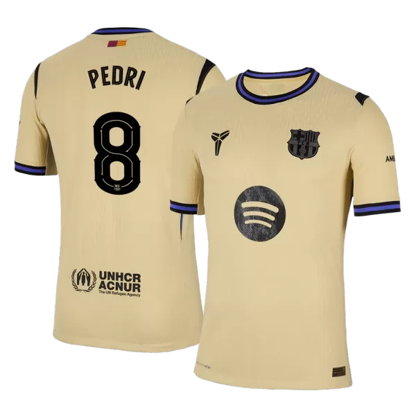 PEDRI #8 Barcelona Away Match Jersey Player Version 2025/26 - UCL - minejerseys