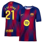 F.DE JONG #21 Barcelona Home Jersey 2025/26 - [Super Replica] - minejerseys