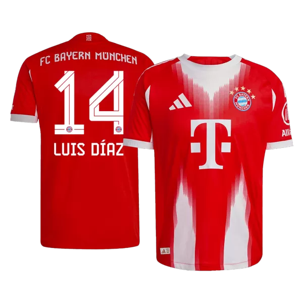 LUIS DÍAZ #14 Bayern Munich Home Match Jersey Player Version 2025/26 - minejerseys
