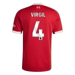 VIRGIL #4 Liverpool Home Jersey 2025/26 - minejerseys