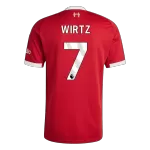 WIRTZ #7 Liverpool Home Jersey 2025/26 - minejerseys