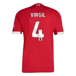 VIRGIL #4 Liverpool Home Match Jersey Player Version 2025/26 - minejerseys