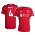 VIRGIL #4 Liverpool Home Jersey 2025/26 - minejerseys