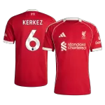 KERKEZ #6 Liverpool Home Jersey 2025/26 - minejerseys