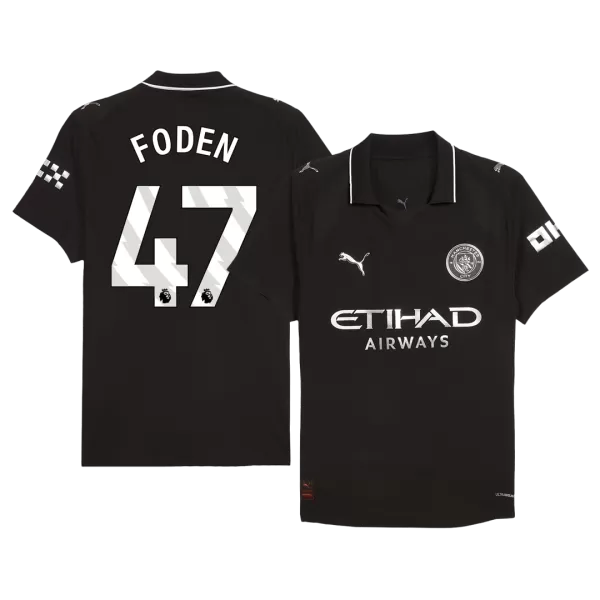 FODEN #47 Manchester City Away Match Jersey Player Version 2025/26 - minejerseys