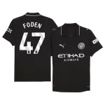 FODEN #47 Manchester City Away Match Jersey Player Version 2025/26 - minejerseys