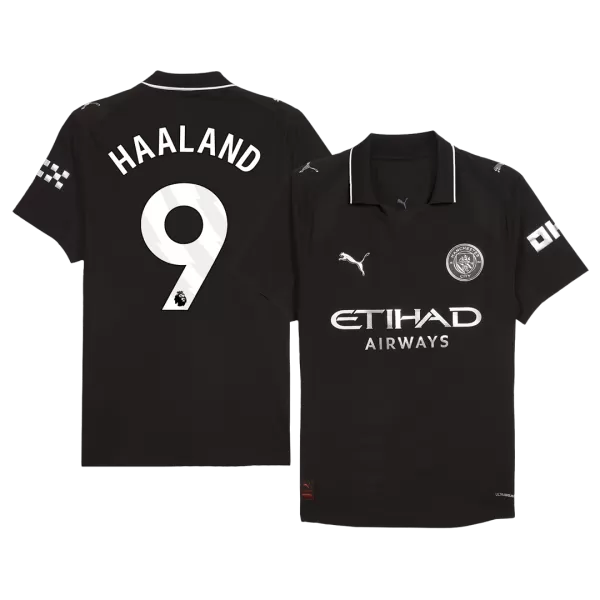 HAALAND #9 Manchester City Away Match Jersey Player Verison 2025/26 - minejerseys
