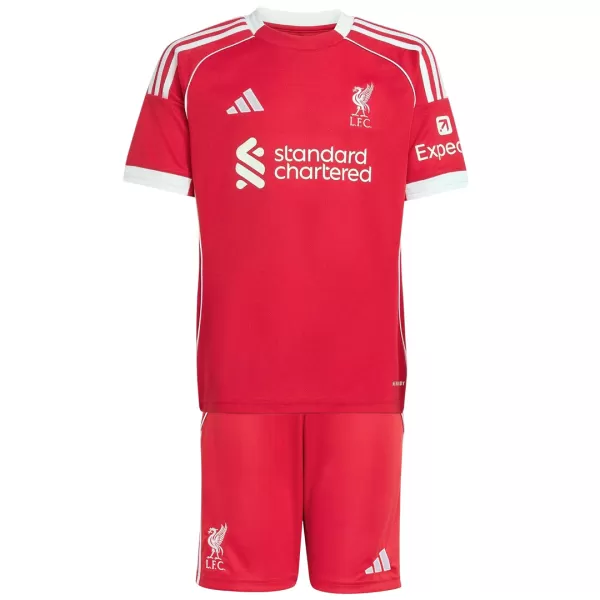 Kids Liverpool Home Jersey Kit 2025/26 - minejerseys
